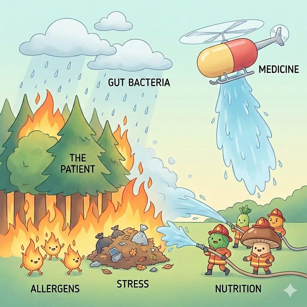 兵庫みなと動物病院の「アレルギー症状は体の状態で変わります― 「燃えにくい体」の作り方 ―」画像